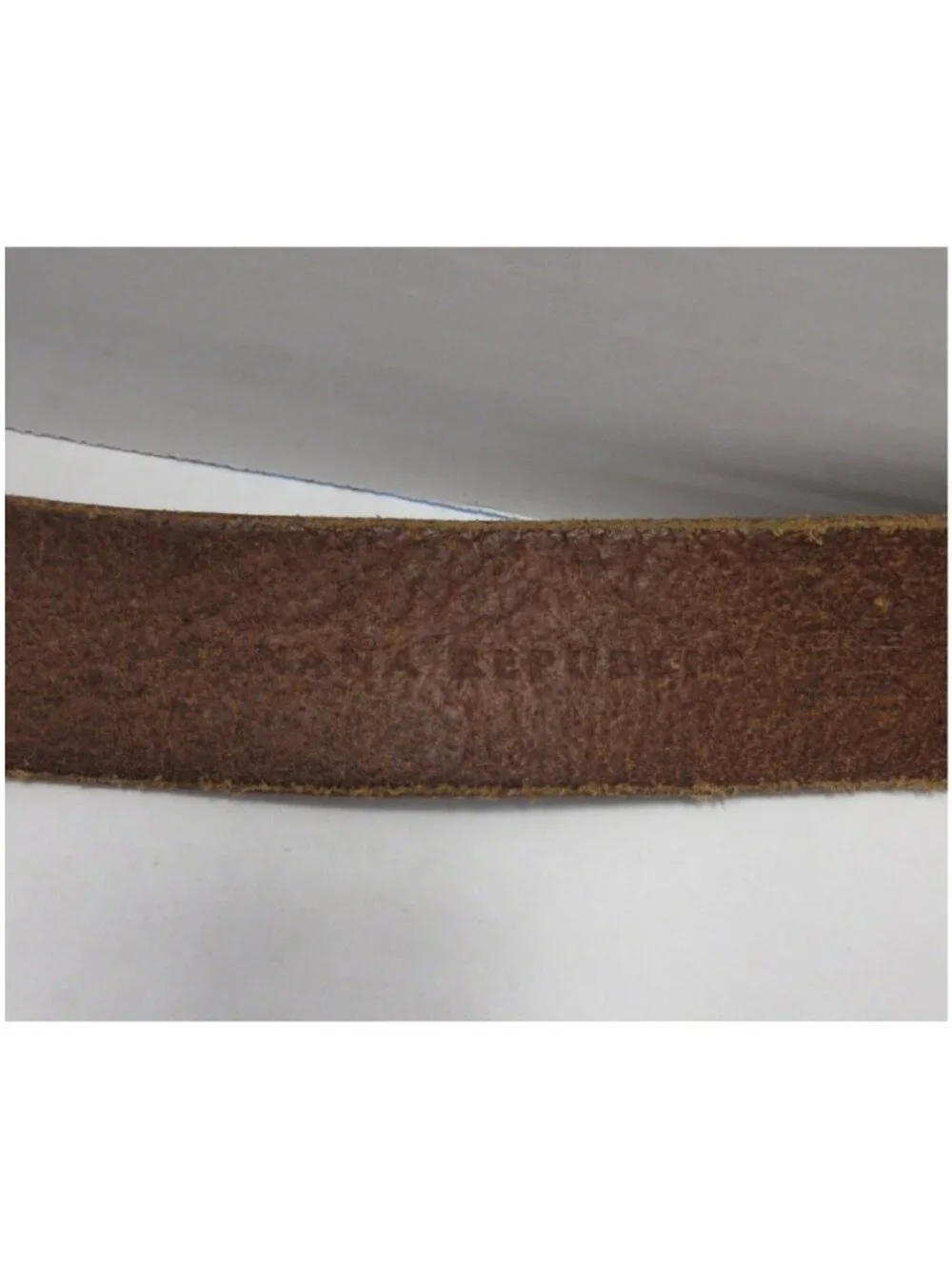 Banana Republic Belt 46 Leather Solid Brass Buckle Distressed Casual